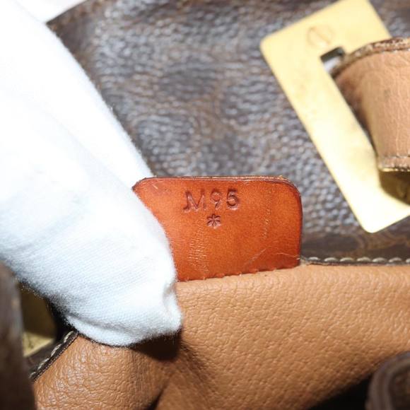 CELINE Macadam Canvas Shoulder Bag PVC Leather Brown Auth bs16095 - Picture 12 of 16